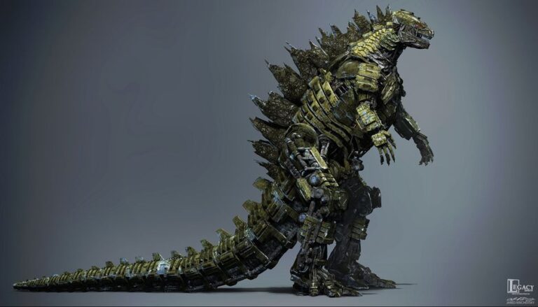 MechaGodzilla design with military green options.