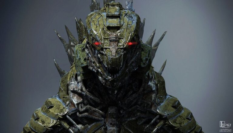 MechaGodzilla design with military green options.
