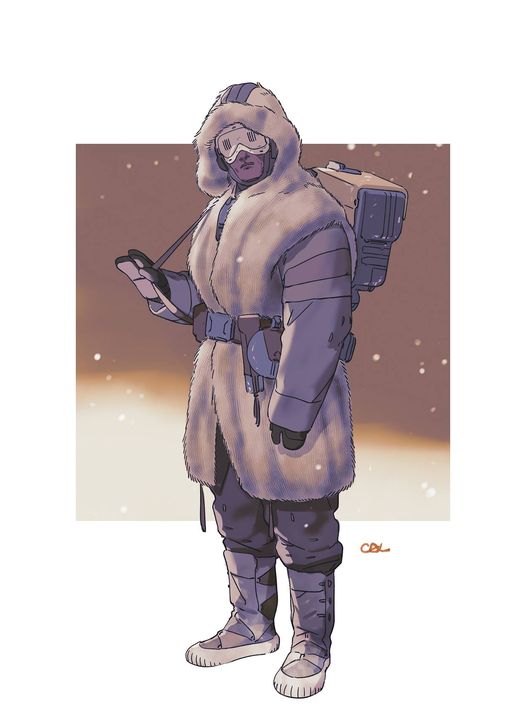 Costume concept art for Kijimi crowd.