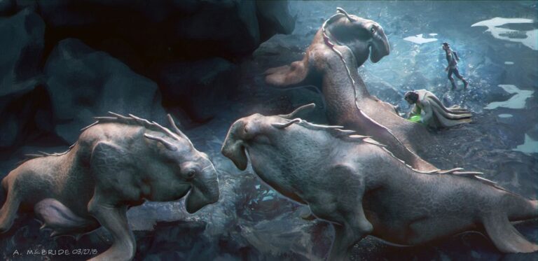 Early Unused Concept for the Sea Cows.