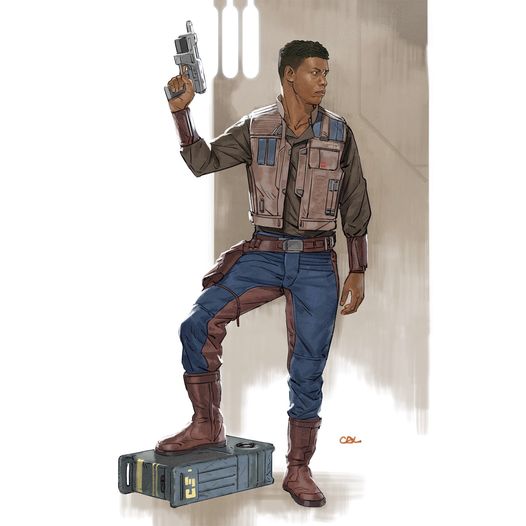 Final concept art for Finn costume.