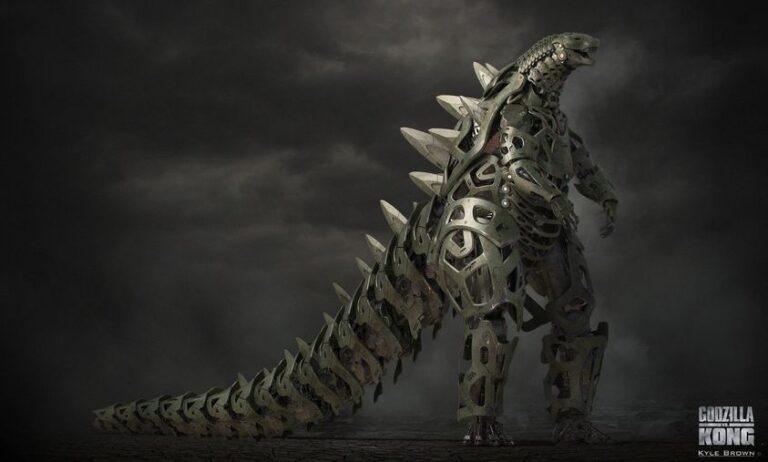 Military Green version of Mechagodzilla first pass design.