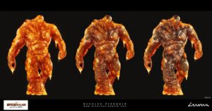 Molten Man Concept Art.