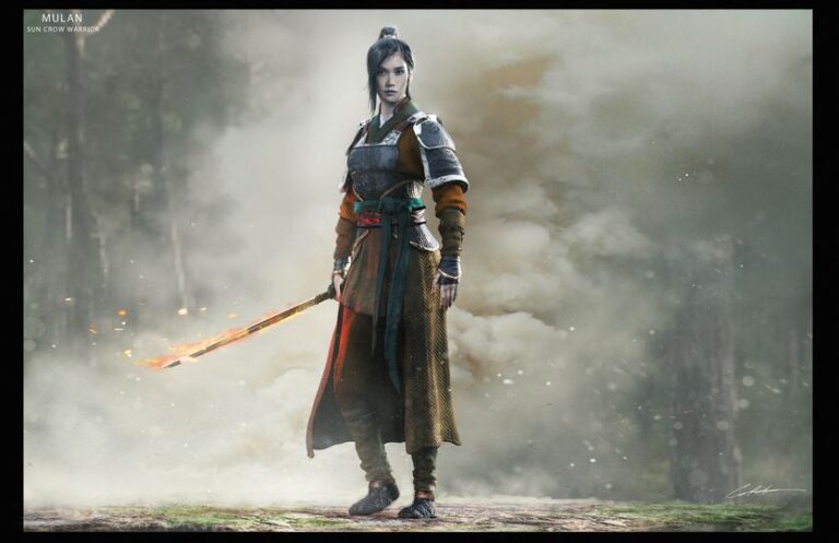 Mulan Sun Crow Warrior concept.