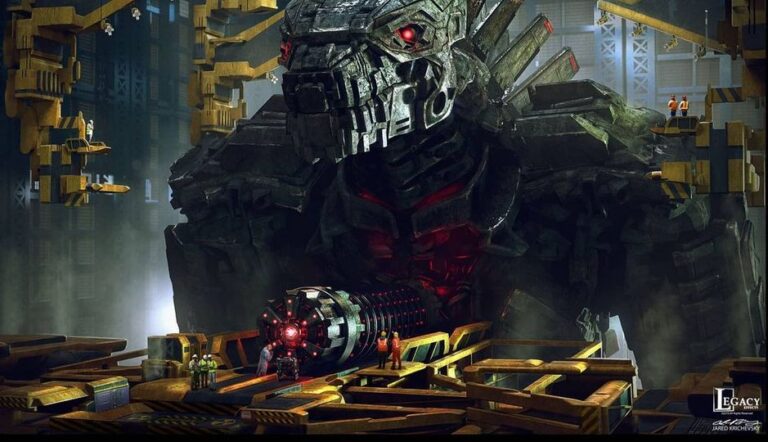 The insertion of the energy source into Mechagodzilla.