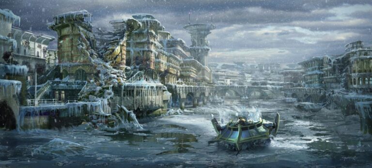 Winter City Boat Escape.