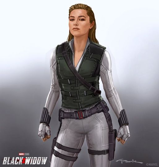 Yelena character concept design.