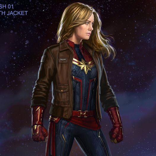 Captain Marvel costume design.