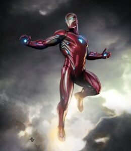 The liquid metal Iron Man suit design