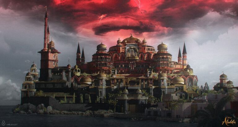 Unsed Jaffar's Castle concept.