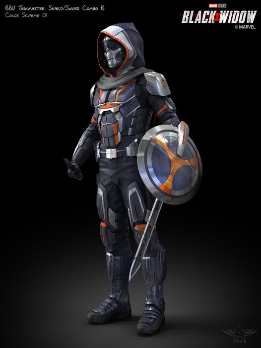 Wide shot of Taskmaster 3D modeled.