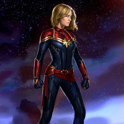 Captain Marvel costume design.