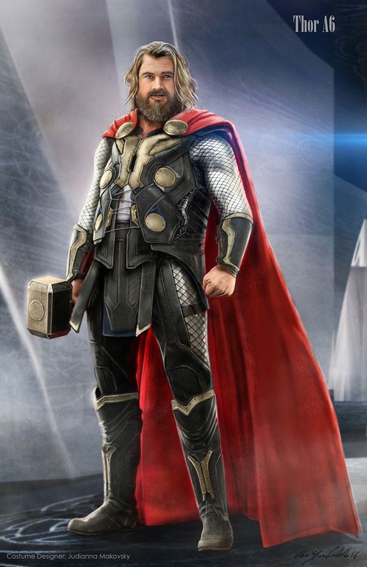 Fat Thor concept with costume designed by Judianna Makovsky.