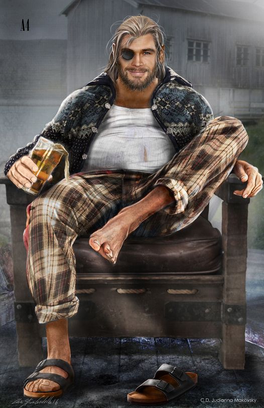 Fat Thor with costume designed by Judianna Makovsky.