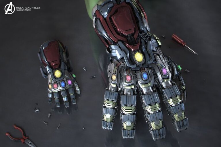 Hulk and Iron Man Infinity Gauntlet