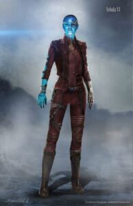 Nebula concept with costume designed by Judianna Makovsky.