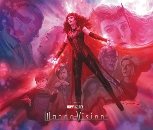 The cover of  Wandavision: The Art Of The Series  book was revealed. It done by Andy Park, Director of Visual Development.
