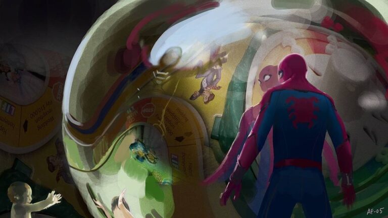 The creatures simulation would look like and a few for the Mysterio and Spider-Man nightmare battle.