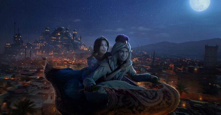 "Whole new world" sequence.