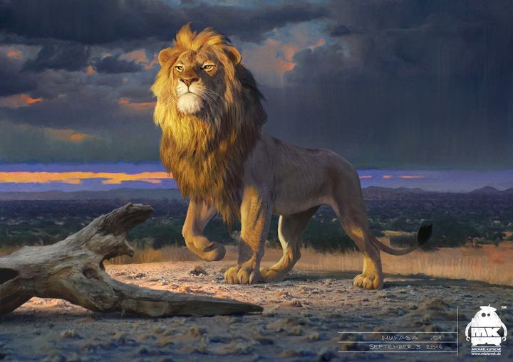 Mufasa character design.