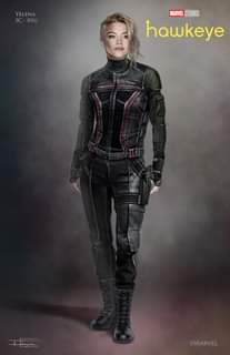 May be an image of 1 person and text that says 'YELENA IC-01G MARVEL STUDIOS hawkeye ©MARVEL'