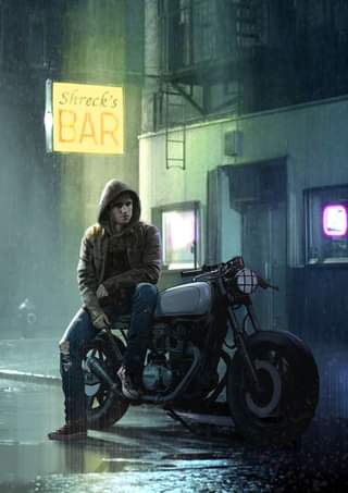 อาจเป็นรูปภาพของ 1 คน และ รถจักรยานยนต์