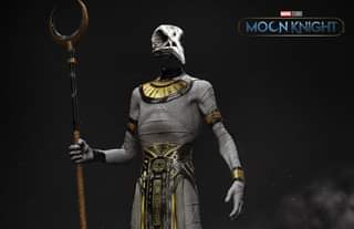 May be an image of 1 person and text that says 'MARVEL STUDIOS MOCN MOCNKNIGHT'