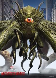 May be an image of text that says 'TENTICLE EYE OPT.1 S.MARANTZ MARVEL STUDIOS DOCTOR STRANGE MULTIVERSE OF MADNESS MANNEOS ©MARVEL'