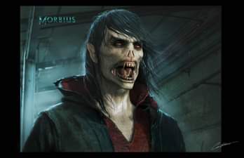 May be an image of 1 person and text that says 'MORBIUS'