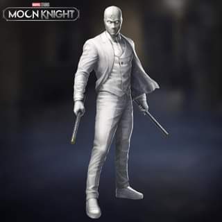 Mr. Knight illustration which used for the official Marvel merchandises.