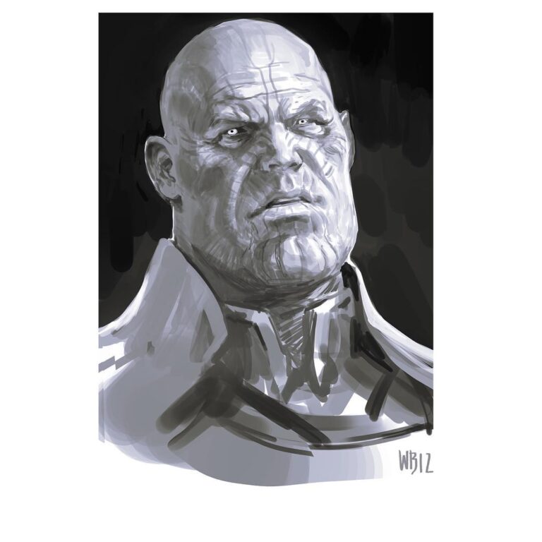 A very early rough Thanos concept.
