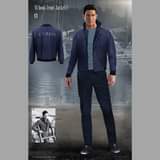 May be an image of 2 people, people standing and text that says 'Jacket U.S.NAVY'