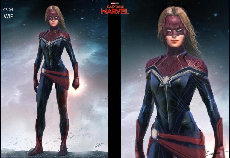 An early exploration Costume Design on Captain Marvel.