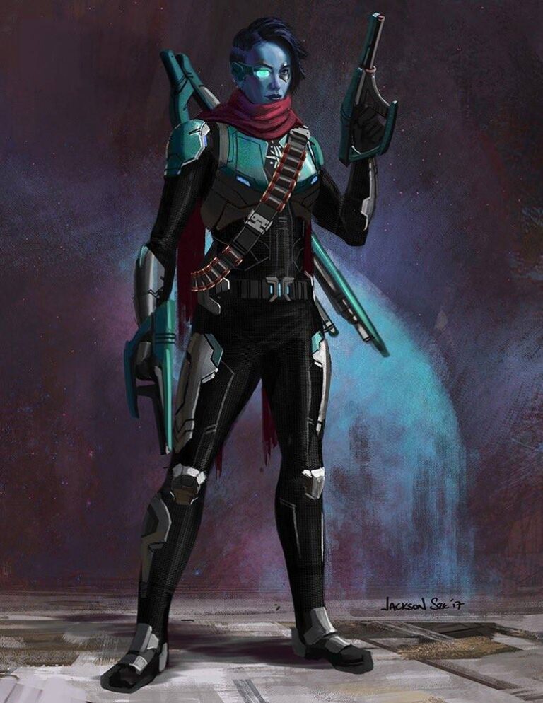 Minn-Erva character design.