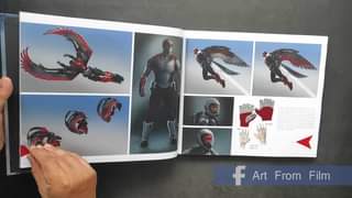 [Book Flip Through]  The Falcon & The Winter Soldier: The Art of the Series