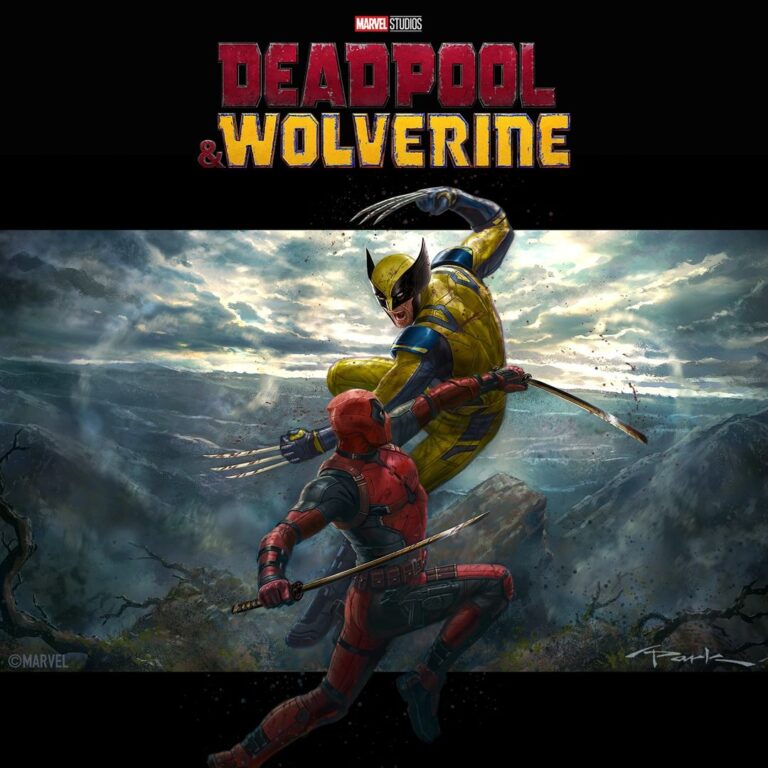 Deadpool fighting with Wolverine keyframe.
