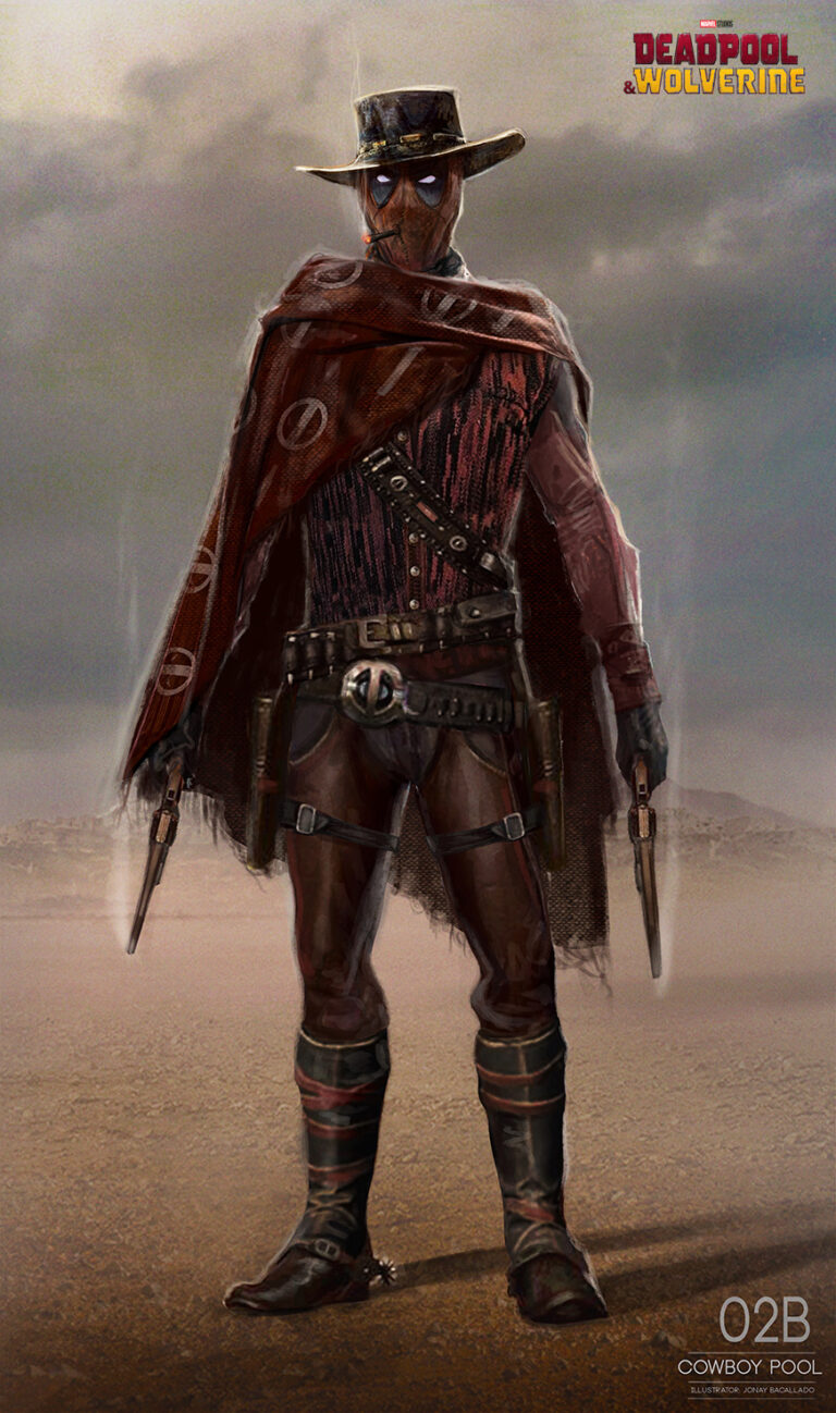 Cowboypool concept design with costume designed by Mayes Rubeo.