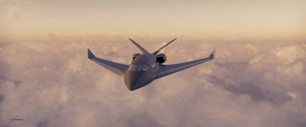 Private Jet exterior and interior concept design.