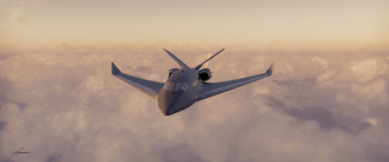 Private Jet exterior and interior concept design.