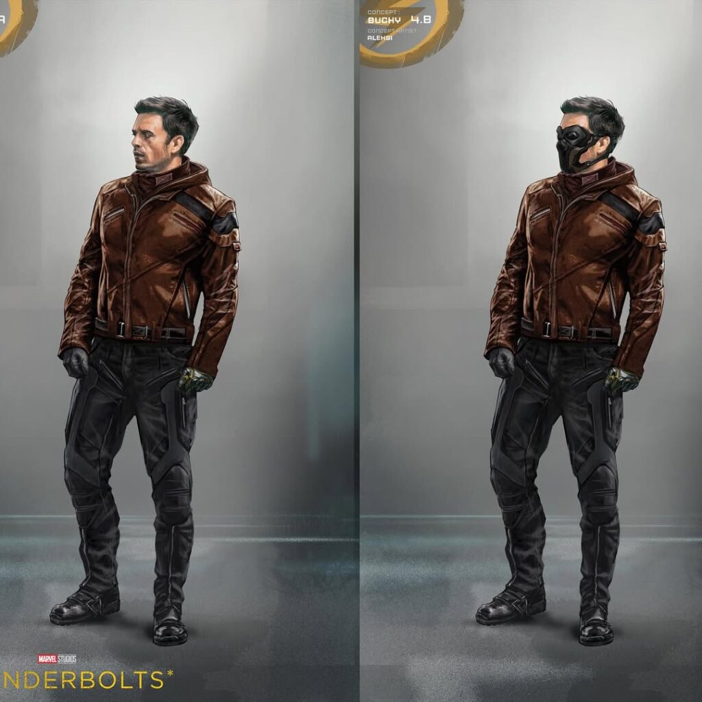 Get a closer look at Bucky Barnes, aka the Winter Soldier, in a sleek, tactical new design for Marvel Studios’ Thunderbolts*.