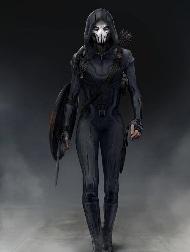 Take a look at this epic concept design of Taskmaster from artist-Aleksi Briclot (.