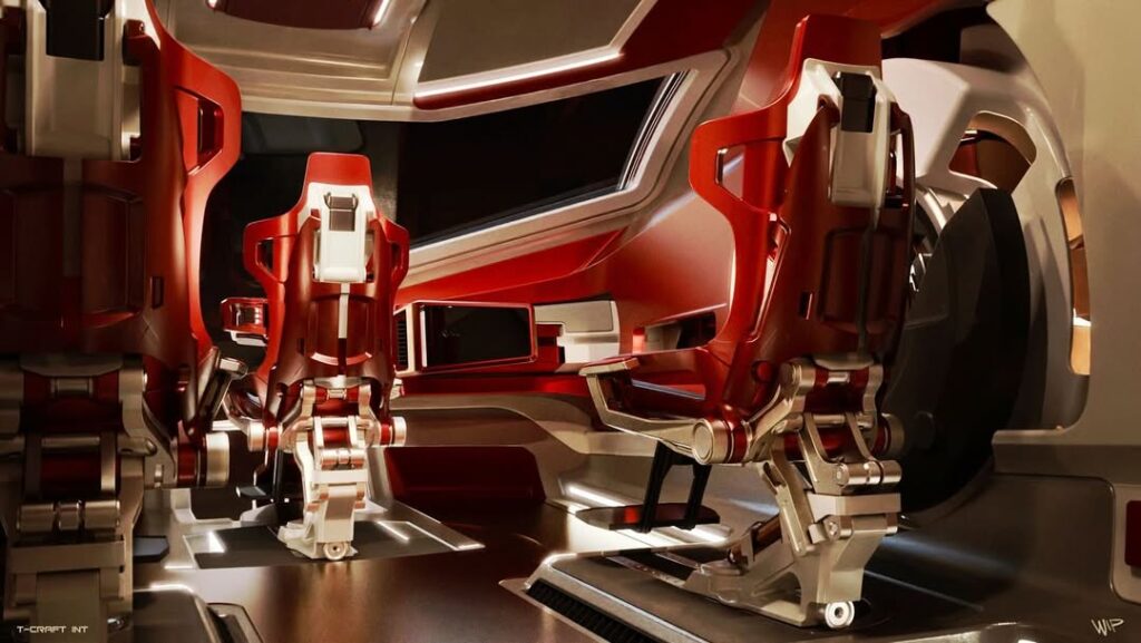 Check out this official concept design for Mr. Terrific's T-Craft, straight from the production of Superman (2025)!