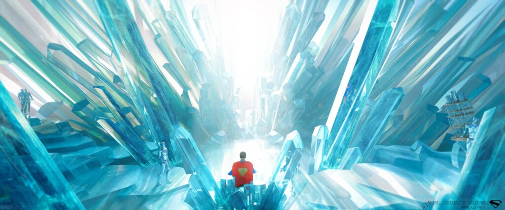 Diving into the stunning concept art for Superman's iconic Fortress of Solitude!