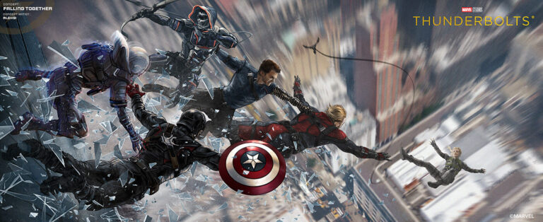 Falling Together – A stunning action-packed keyframe from Marvel Studios’ Thunderbolts*