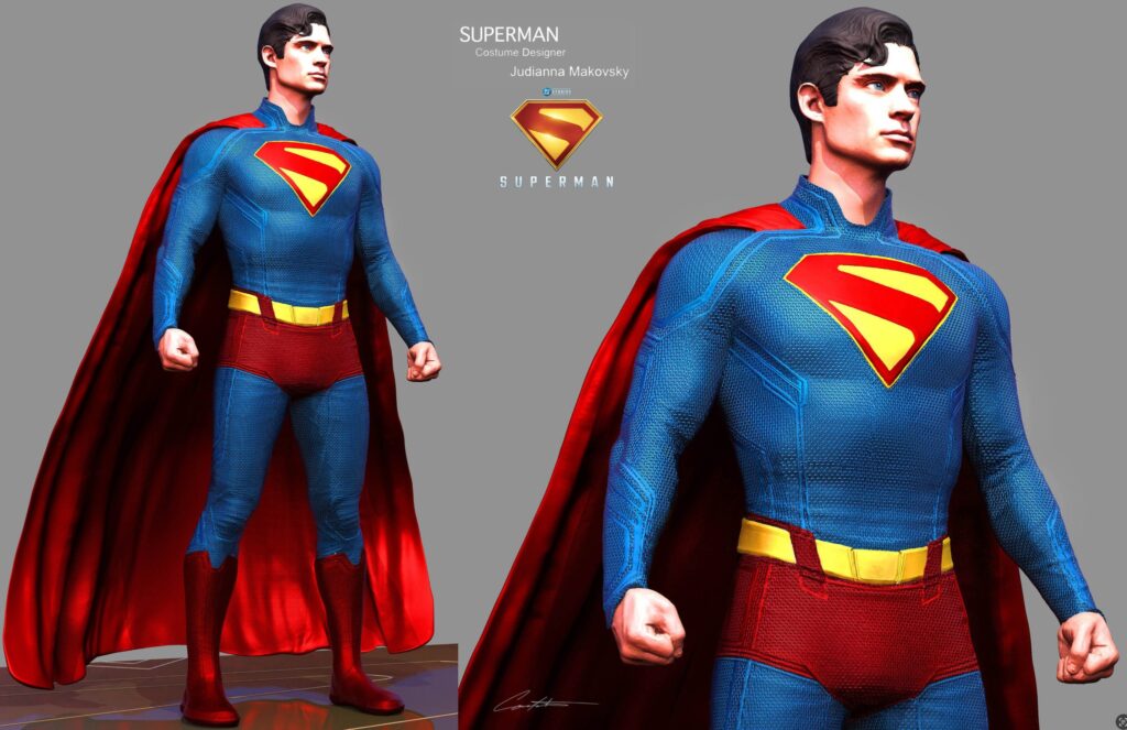 Here is a stunning, detailed look at the concept art for Superman costume !