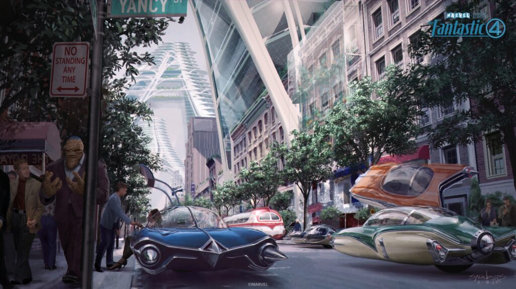 A look at retro-future New York City for Marvel Studios' Fantastic Four: First Steps!