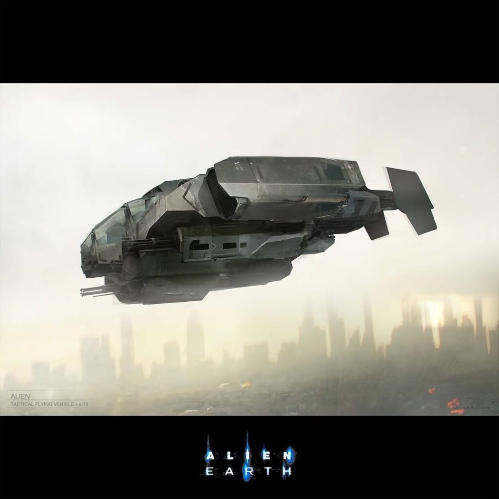 Alien: Earth - Tactical Flying Vehicle Concept Art.