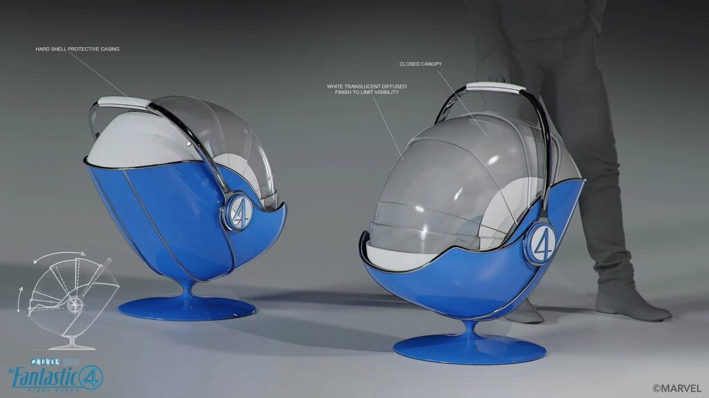 Art From Film ได้เพิ่มรูปภาพใหม่ 4 ภาพลงในอัลบั้ม: Fantastic Four: First Steps Concept Art