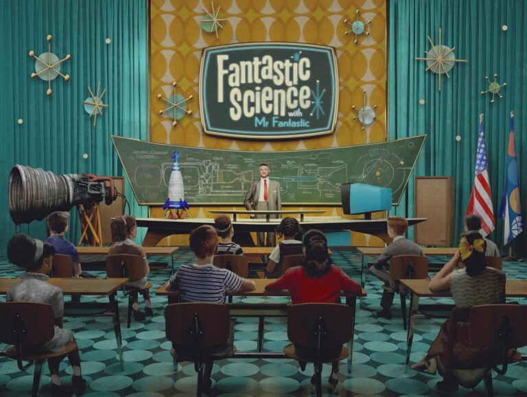 "Blast off into learning with Mr. Fantastic!