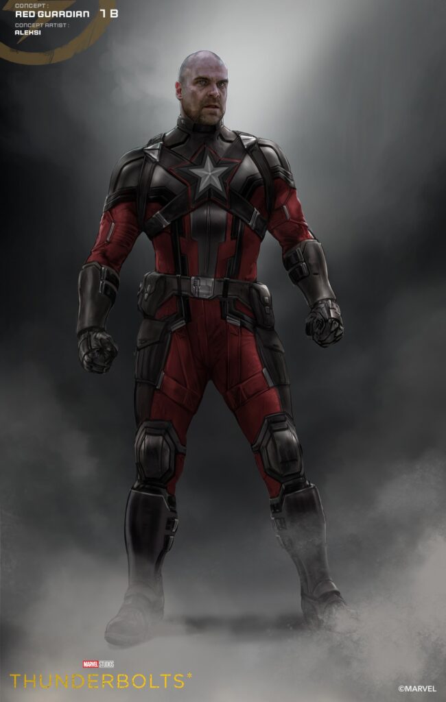 Check out this incredible concept art for Red Guardian's new suit in Marvel Studios' Thunderbolts*!